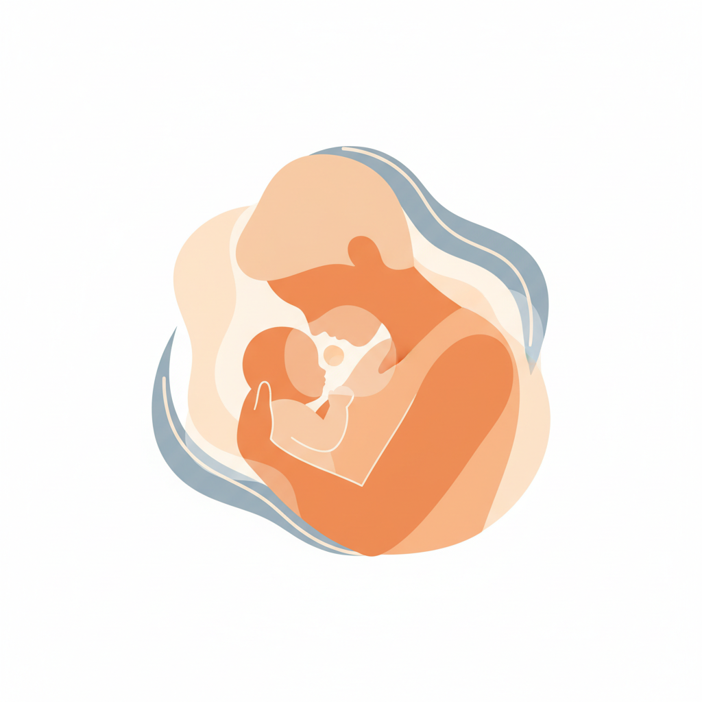 Baby breastfeeding during a growth spurt cluster feeding phase