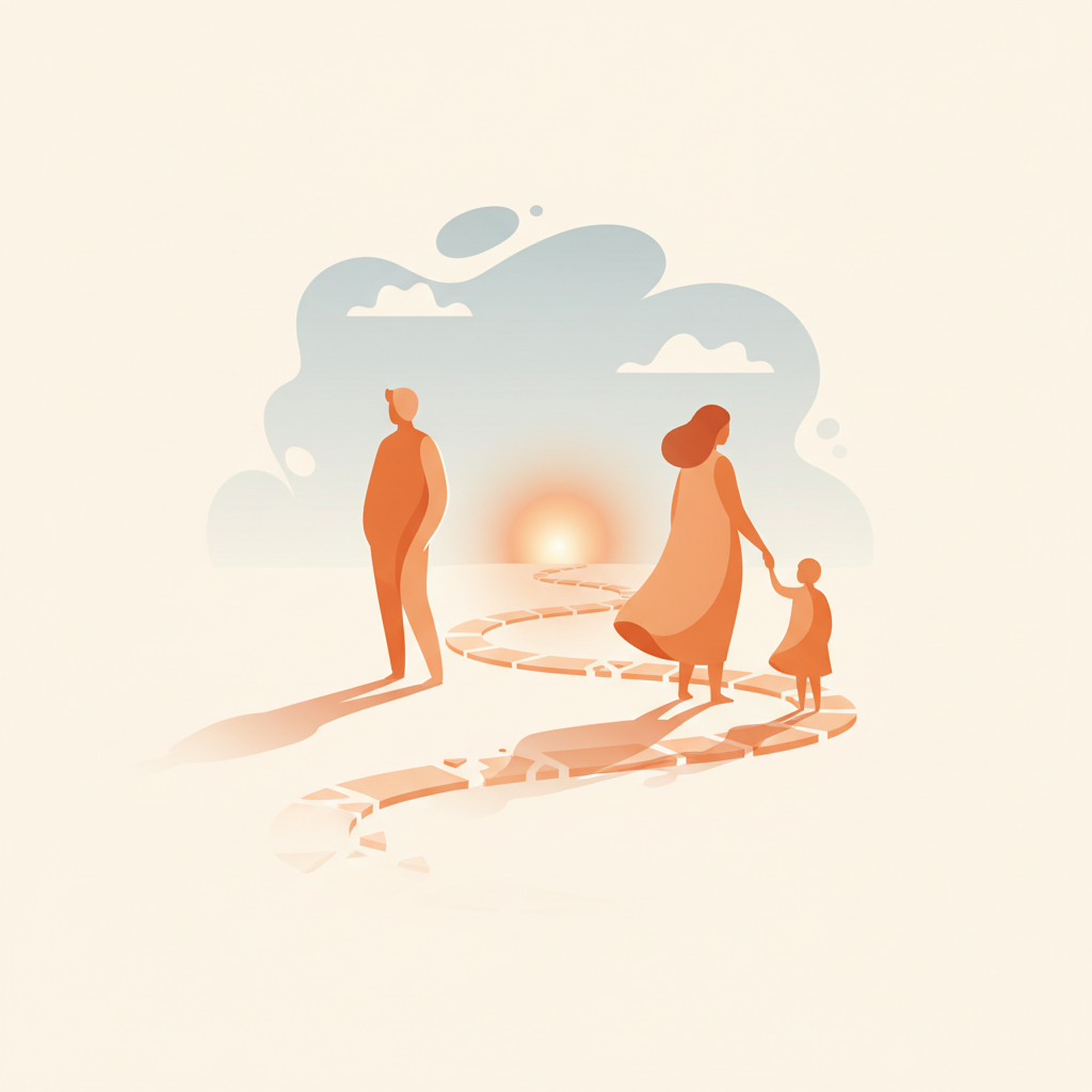 Person at a crossroads reflecting on their relationship future