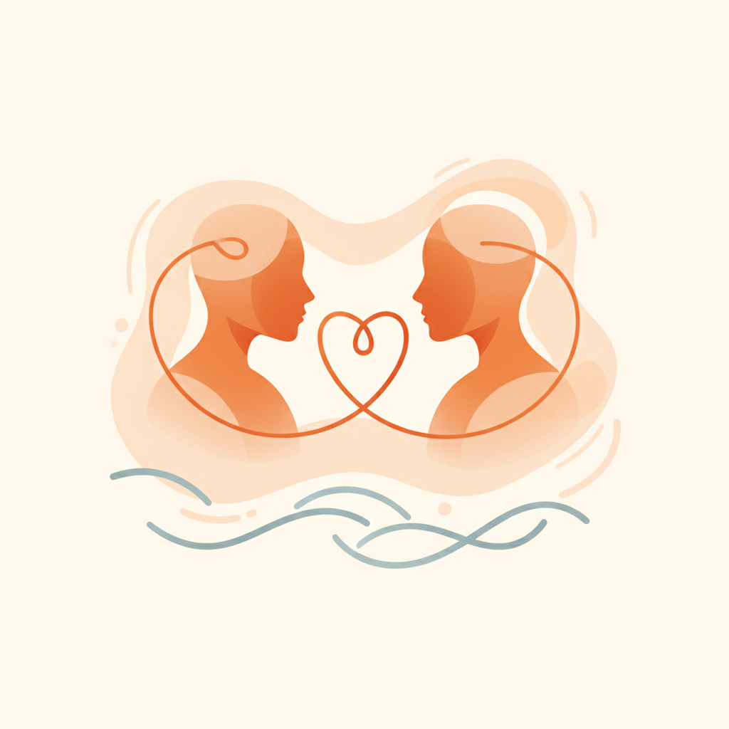 Couple having a constructive feedback conversation at home