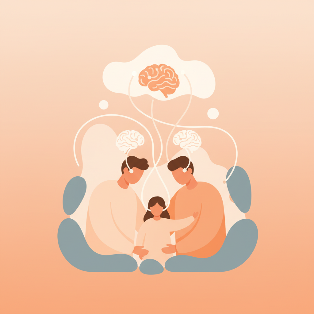 Parent setting a calm, firm boundary with a child