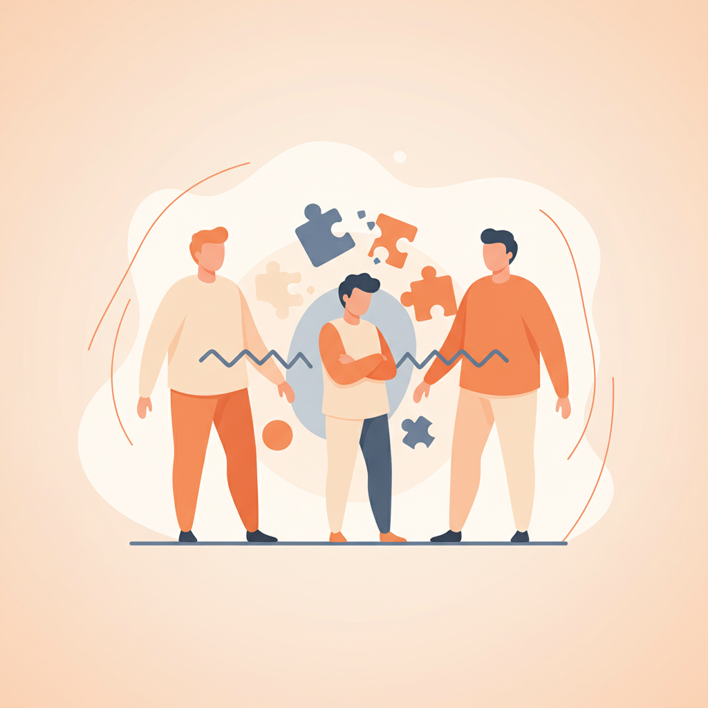 Teenage child navigating emotions during parents' divorce