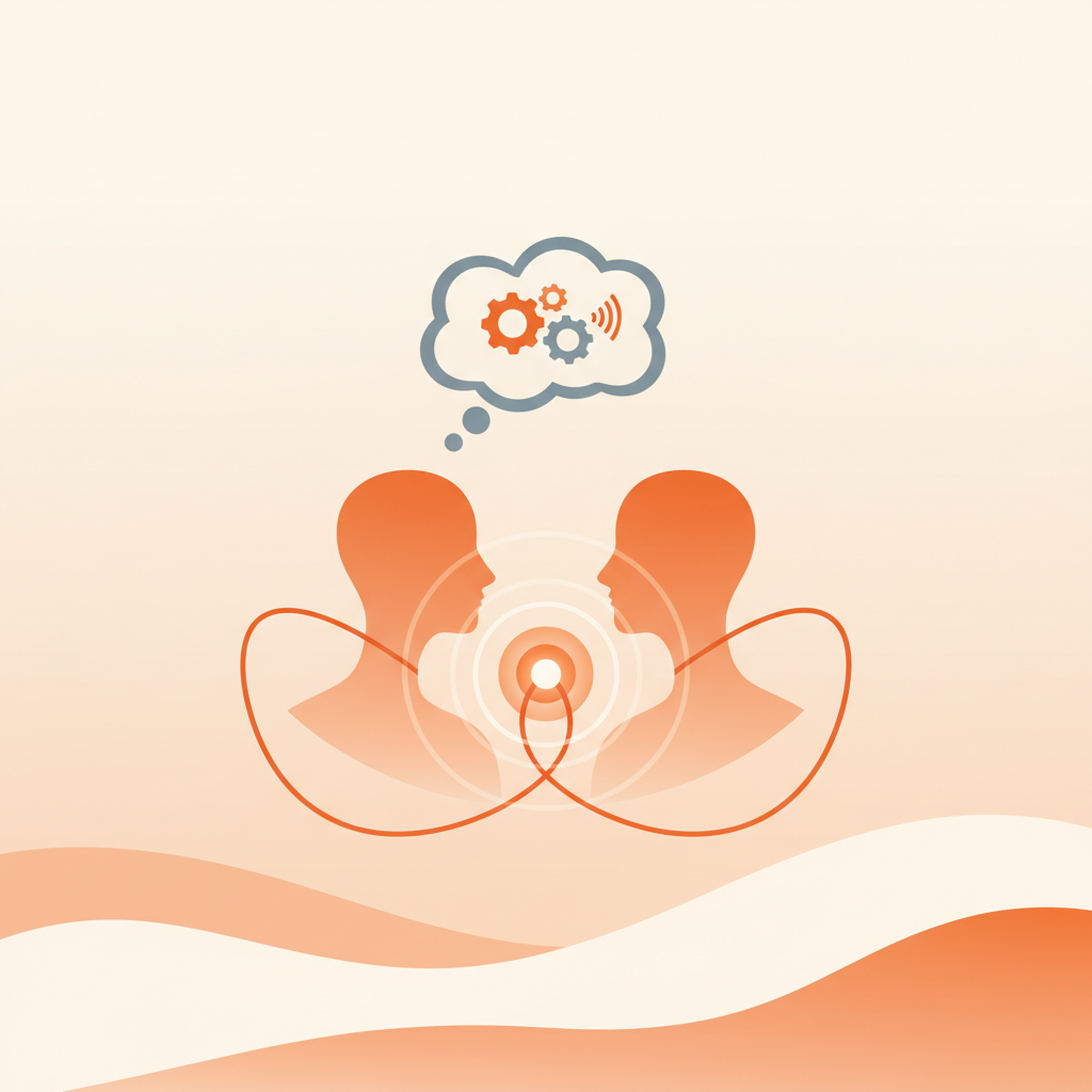 Couple practising communication exercises together