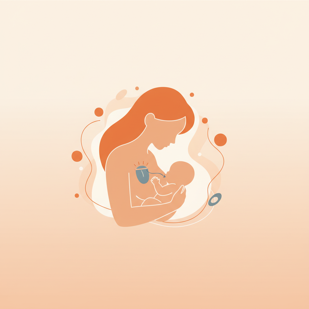 Healthcare professional gently examining a baby's mouth for tongue-tie