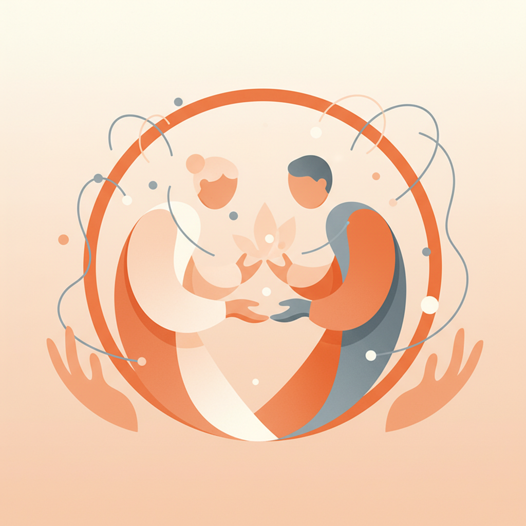 Person reaching out a hand to ask for help in a supportive environment