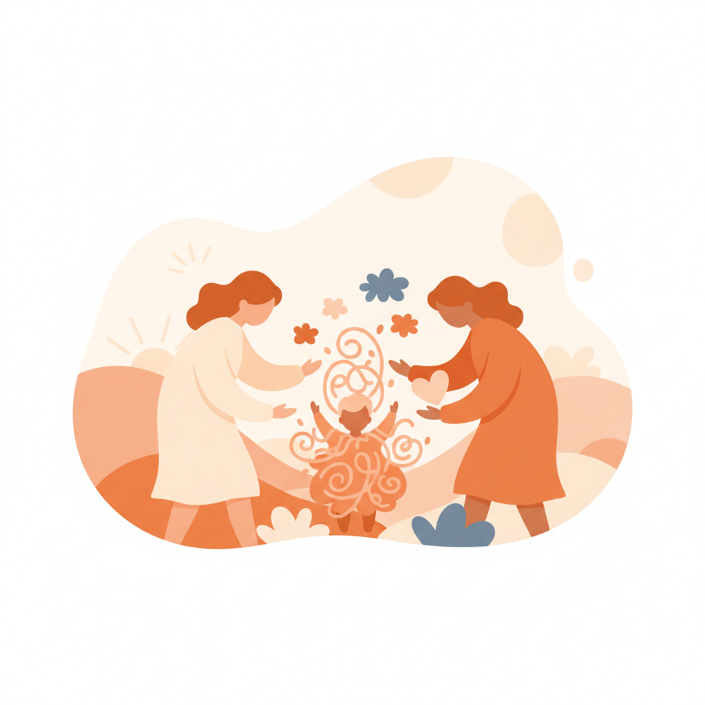 Three-year-old child expressing independence and strong emotions