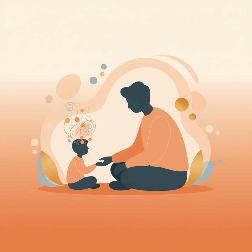 Highly sensitive child quietly observing their environment with deep focus