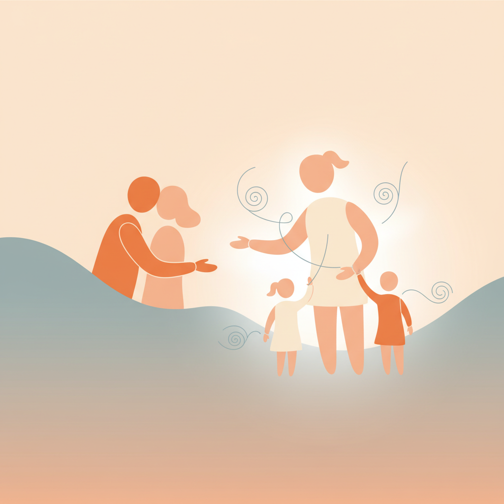 Person processing emotions about their ex's new relationship