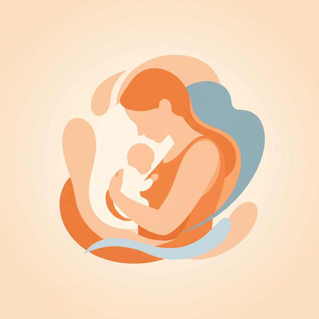 Mother holding newborn during emotional postpartum period