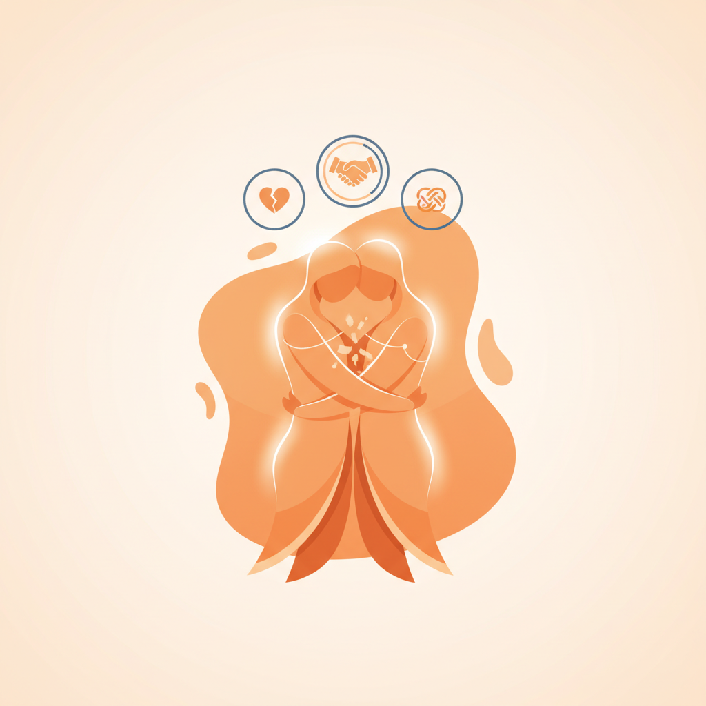 Couple reconnecting after an argument through a repair conversation