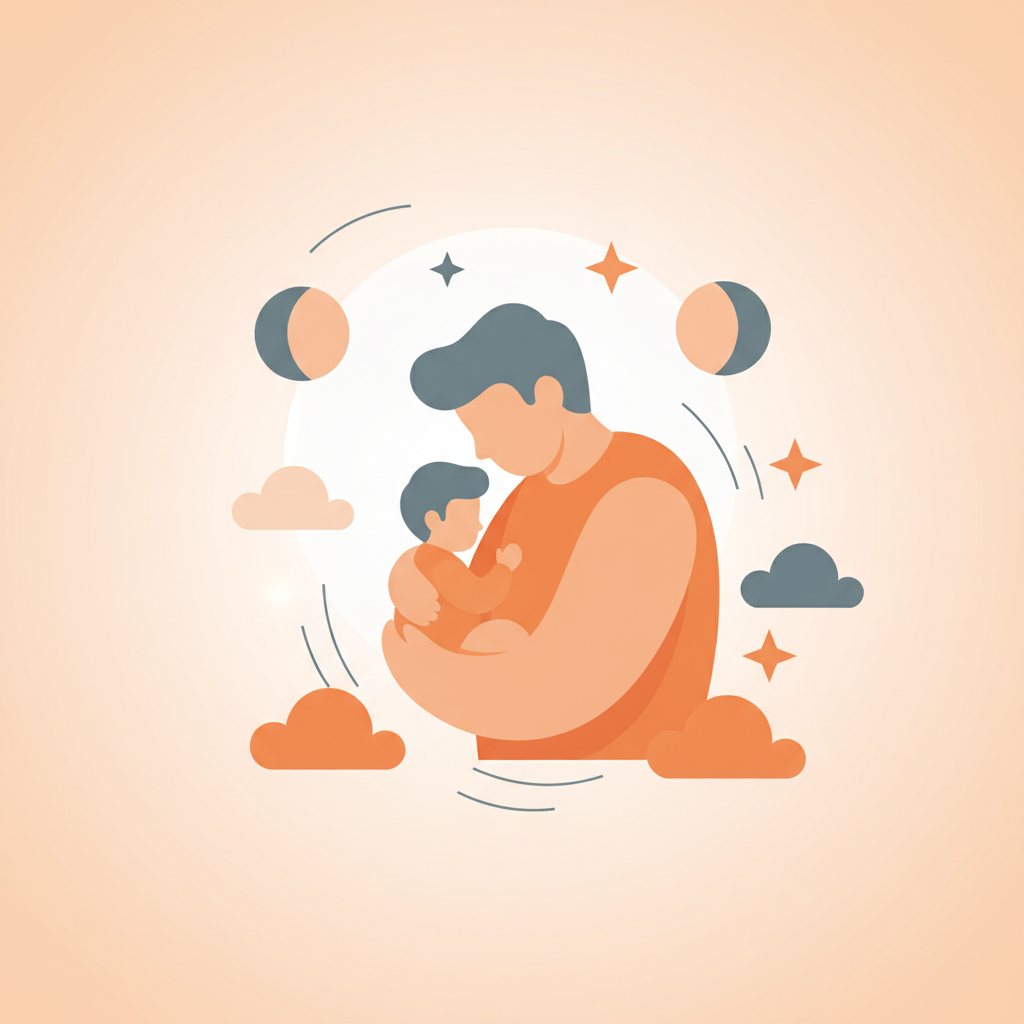 Peaceful baby sleeping soundly in a crib with soft lighting